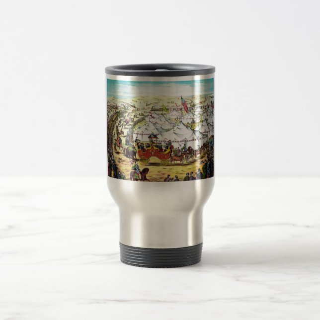 Mug De Voyage Défilé vintage de cirque (Centre)