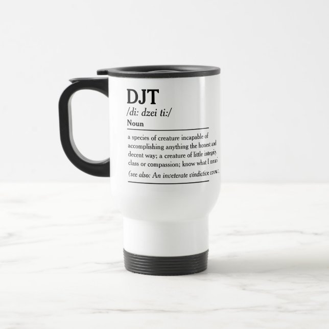 Mug De Voyage Définition alternative DJT (Gauche)
