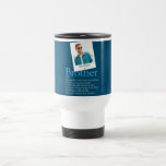 Mug De Voyage Définition de frère Photo moderne Fun Blue<br><div class="desc">Personnalisez la photo et le texte pour que votre frère crée un cadeau unique. Une façon parfaite de lui montrer à quel point il est extraordinaire chaque jour. Conçu par Thisnotme©</div>