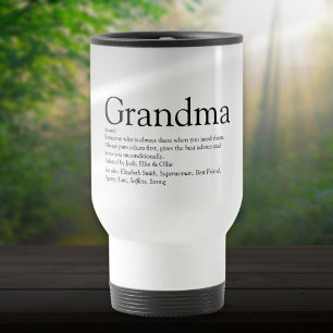Mug De Voyage Définition de grand-mère, grand-mère, meilleure gr