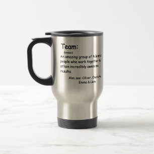 Mug De Voyage Définition d'équipe personnalisée appréciation des