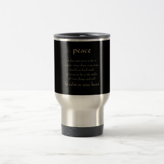 MUG DE VOYAGE DÉFINITION PAIX CALME COEUR COMMENTAIRES EXPRESSIO
