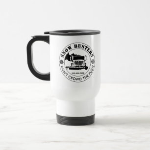 Mug De Voyage Dégagement de la Neige Entreprise Ajoutez Votre Lo