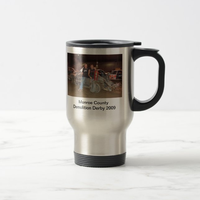 Mug De Voyage Démolition Derby 2009 du comté de Monroe (Droit)