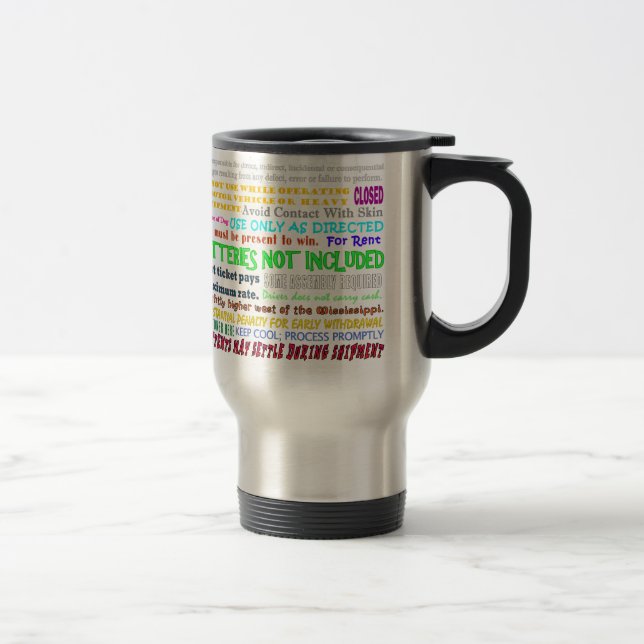 MUG DE VOYAGE DÉNI DE RESPONSABILITÉ (Droit)