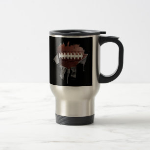 Mug De Voyage Déplacement de football déchiré/Mug de navette