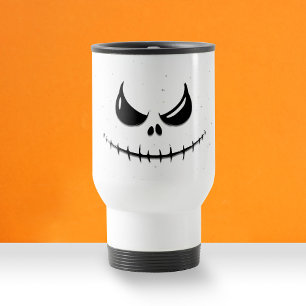 Mug De Voyage Déplaisant Halloween visage sourire effrayant