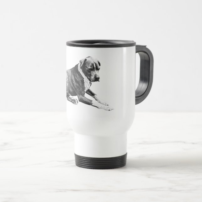 Mug De Voyage Dérive Doux, Début Gris (Devant droit)