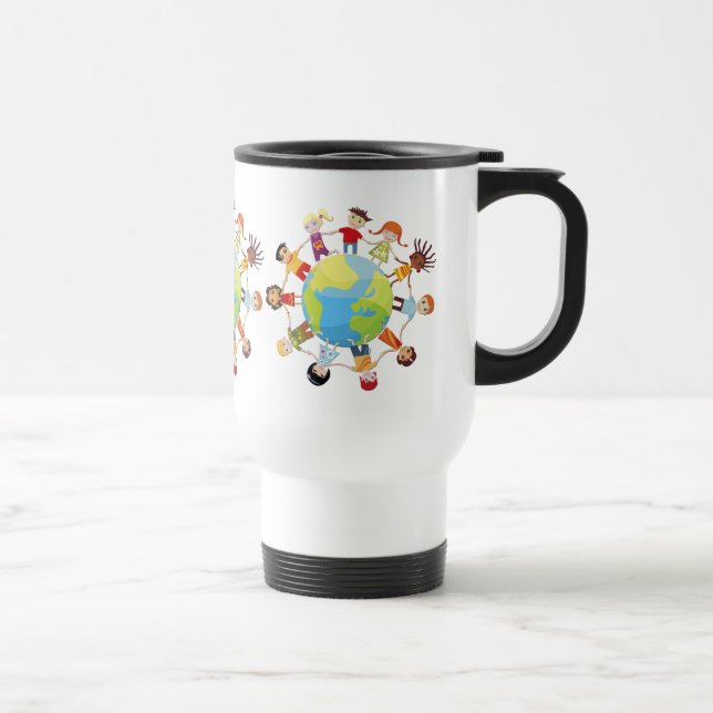 Mug De Voyage Des enfants pour la paix mondiale (Droite)