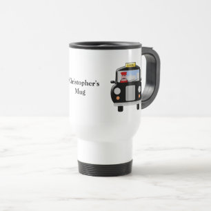 Mug De Voyage Design de taxi noir