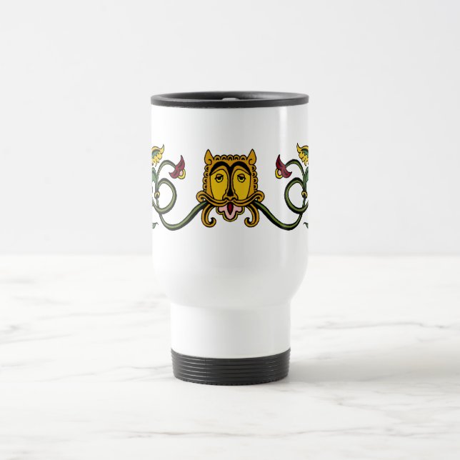 Mug De Voyage Design Lion médiéval (Centre)