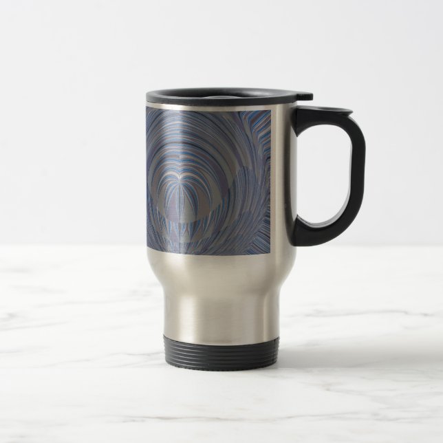 Mug De Voyage Design sans couture du grand coeur (Droit)