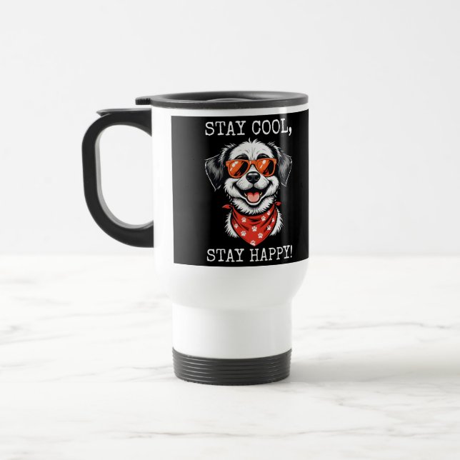 Mug De Voyage Dessin amusant Conception de chien (Gauche)