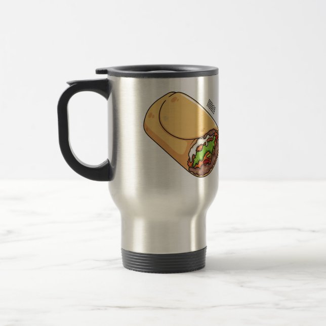 Mug De Voyage dessin animé de Burrito (Gauche)