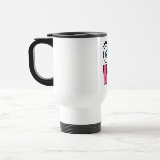 Mug De Voyage Dessin animé drôle « Oh non » (Gauche)