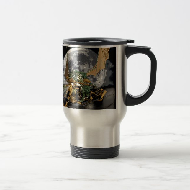 Mug De Voyage Dessin Dragon et Imaginaire Lune (Droit)