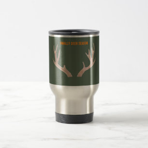 MUG DE VOYAGE DESSIN PERSONNALISÉ - BOUE DE SAISON DE CERFS