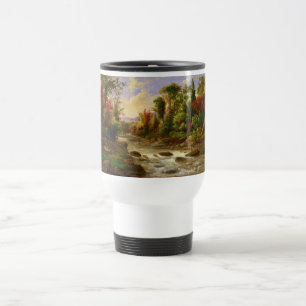 Mug De Voyage Destin de Robert Duncanson de rivière de forêt