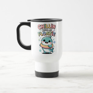 Mug De Voyage Détente avec mon flotteur Bébé Requin Enfants