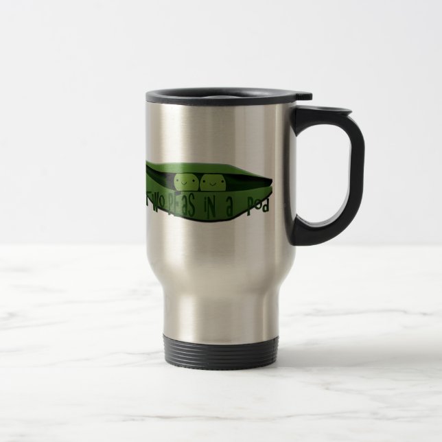 Mug De Voyage Deux pois dans une cosse (Droit)