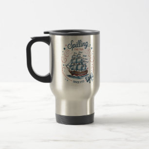 Mug De Voyage Déverser Le Thé Depuis 1773 4 juillet Patriotique