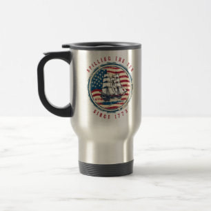 Mug De Voyage Déverser Le Thé Depuis 1773 4 juillet Vintage