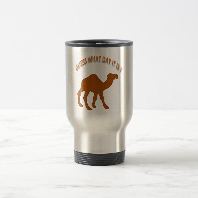 Mug De Voyage Devinez quel jour c'est ? - Camel de la Fête de l' (Centre)