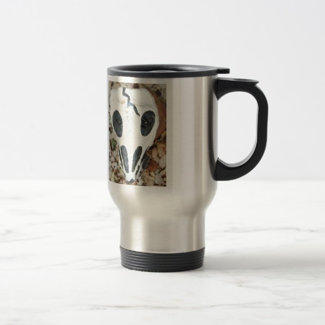 Mug De Voyage dia del muertos crâne peint (Droit)
