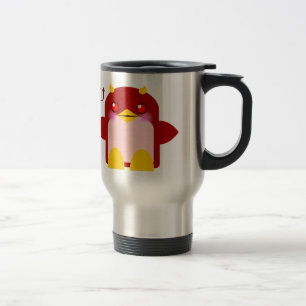 Mug De Voyage Diable de pingouin mignon Halloween