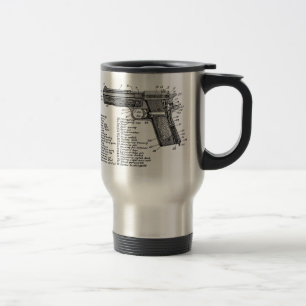 Mug De Voyage Diagramme V2 d'arme à feu