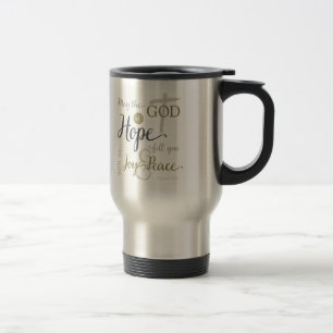 Mug De Voyage Dieu de l'Espérance vous remplit de Joie et de Pai
