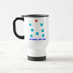 Mug De Voyage Différent, pas moins Illustration de formes inclu