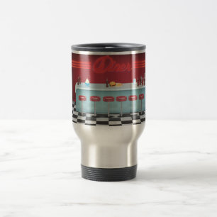 Mug De Voyage Dîner Américain Rétro