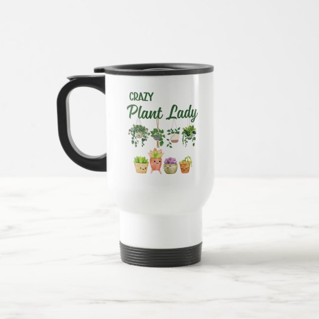 Mug De Voyage Dingue plante (Gauche)