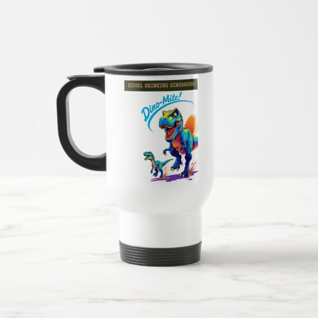 Mug De Voyage Dino puissant (Gauche)