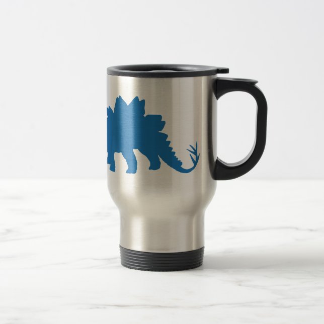 Mug De Voyage Dinosaure Bleu (Droit)