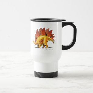 Mug De Voyage Dinosaure de bande dessinée de Stegosaurus de