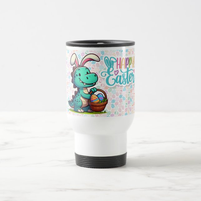 Mug De Voyage Dinosaure de lapin de Pâques (Centre)