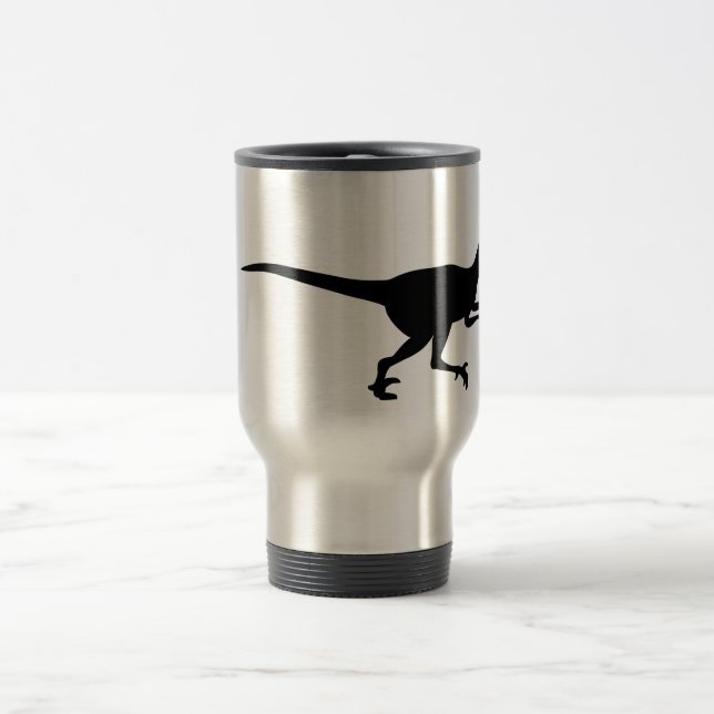 Mug De Voyage Dinosaure de Velociraptor (Centre)