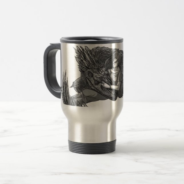 Mug De Voyage Dinosaure endormi (Devant gauche)