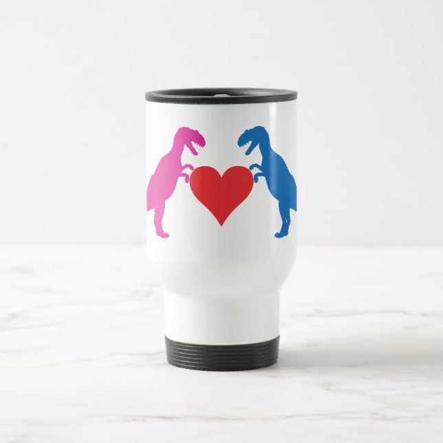 Mug De Voyage Dinosaures d'amour (Centre)
