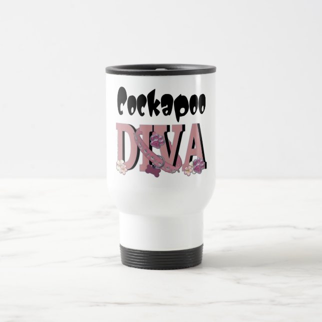 Mug De Voyage DIVA de Cockapoo (Centre)