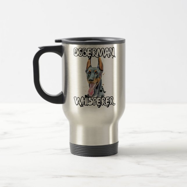 Mug De Voyage Doberman, Doberman Gifts, Doberman Idées Cadeaux,  (Gauche)