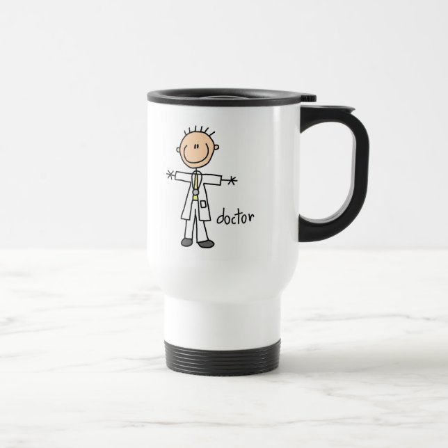 Mug De Voyage Docteur Stick Figure (Droite)