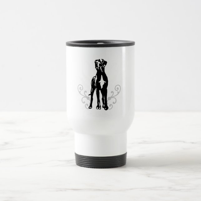 Mug De Voyage Dogue Allemand étalon (Centre)