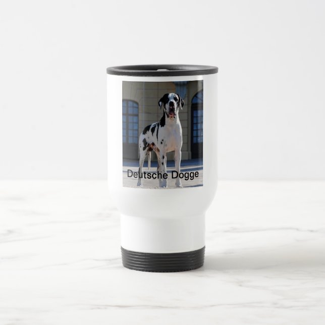 Mug De Voyage Dogue allemand, great dane, chiens, Dogue Allemand (Centre)