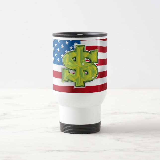 Mug De Voyage Dollar des États-Unis (Centre)