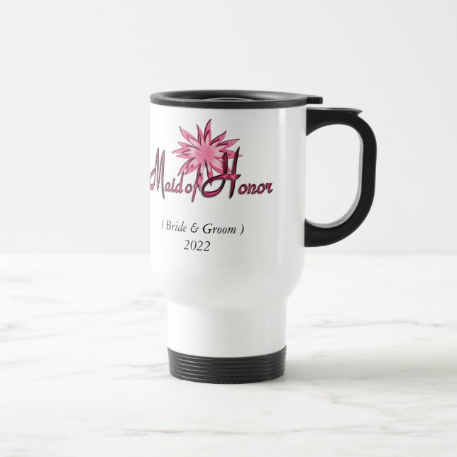 Mug De Voyage Domestique de rose d'honneur (Droite)