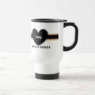 Mug De Voyage DOMESTIQUE du ruban nommé fait sur commande D6 de