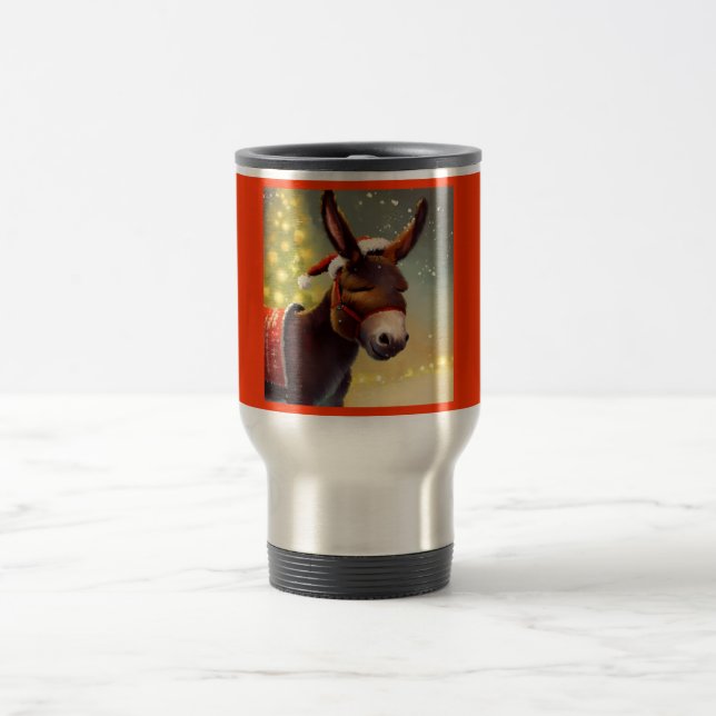 Mug De Voyage Donkey de Noël 4 (Centre)